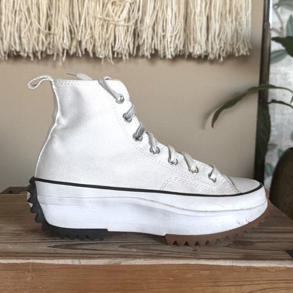 Converse Run Star Hike Hi Top Platform Sneaker - White / Black / Gum  Size 7.5 - Picture 8 of 16